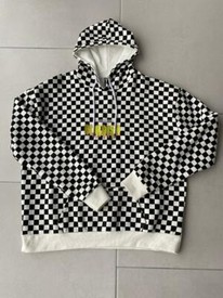 chequered childish hoodie